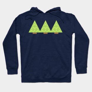 Fractal Trees quilt Hoodie